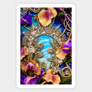 Purple Iris - Botanicals 07 Sticker